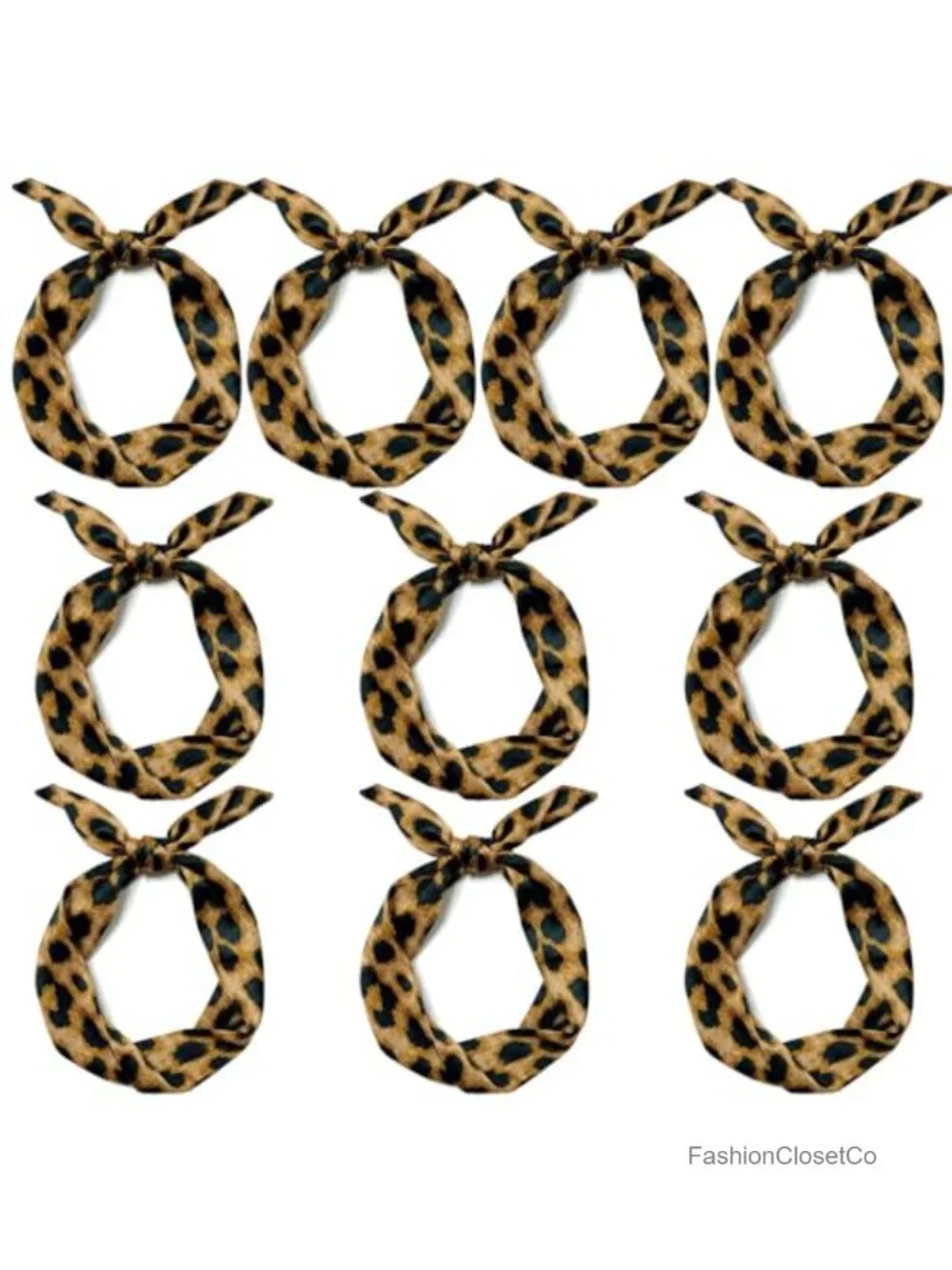 10 Pack Satin Skinny Scarves Long Thin Tie Neck Ribbon Choker for Women